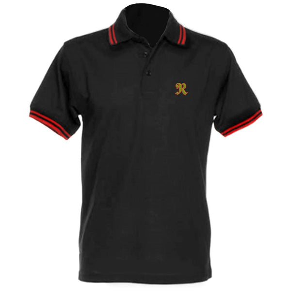 RAINBOW POLO BLACK / RED