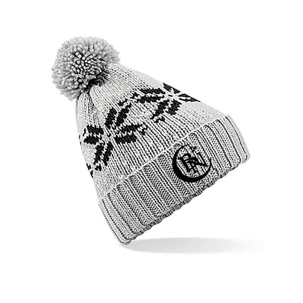 BLACKMORE’S NIGHT GREY & BLACK BOBBLE HAT