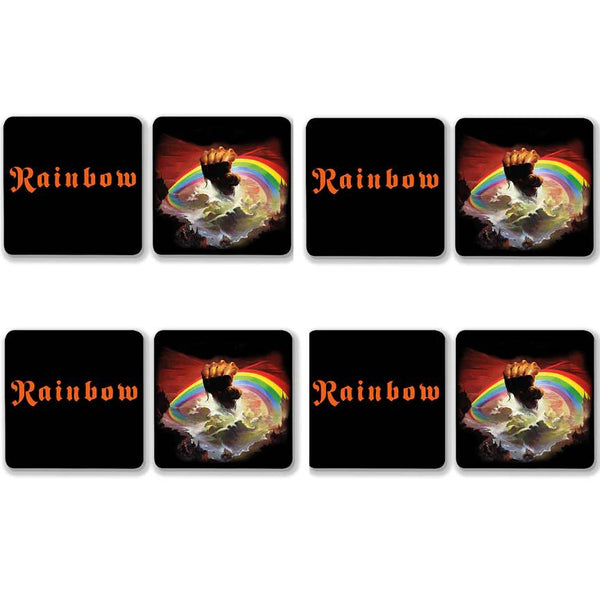 RAINBOW BEER MATS SET OF 4