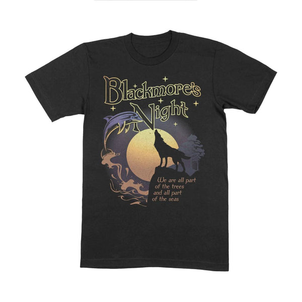 WOLF MOON BLACK T-SHIRT