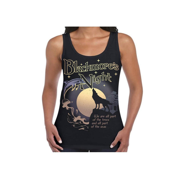 WOLF MOON LADIES BLACK TANK