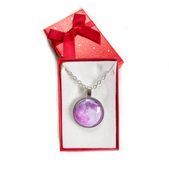 Under A Violet Moon Pendant Necklace + Giftbox