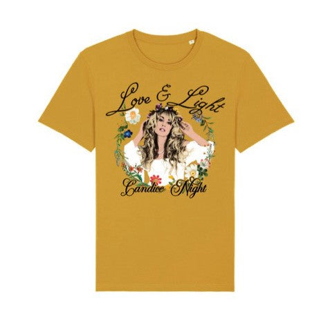 Candice Night Love & Light Gold Vintage Organic T-Shirt
