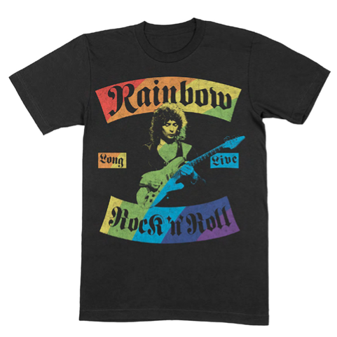 Rock N Roll Rainbow T-Shirt Black